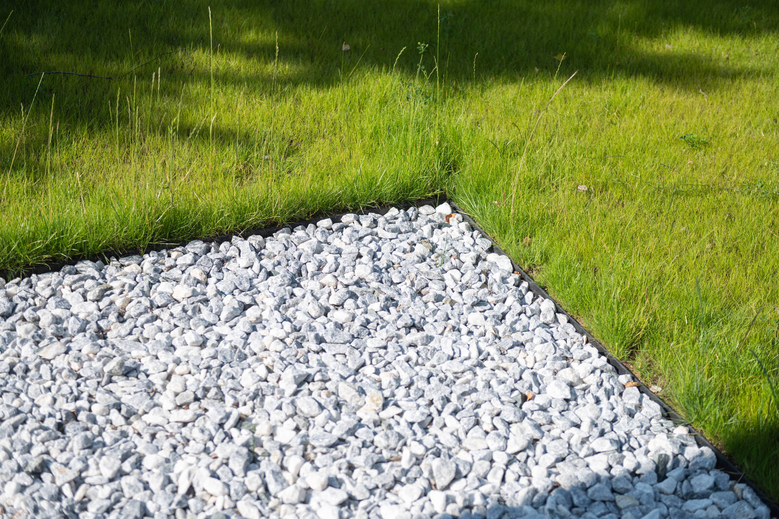 Desert rock garden installation